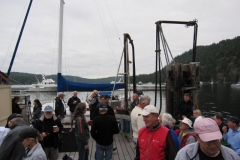 people on dock at event