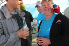 people talking at event