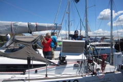 people on sailboat