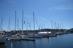 sailboats at dock