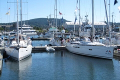 sailboats at dock