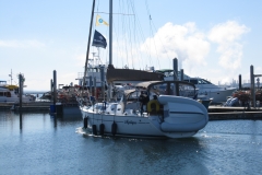 sailboat by dock