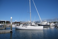 sailboat in marina