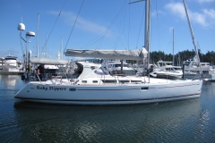 sailboat in marina