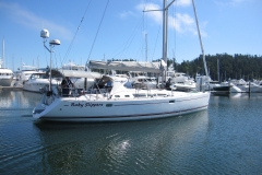 sailboat in marina