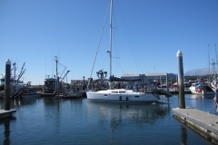 sailboat in marina