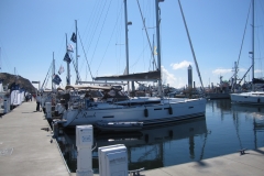sailboat in marina