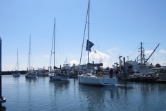 sailboat in marina