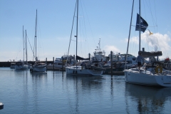 sailboat in marina