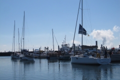 sailboat in marina