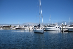 sailboat in marina