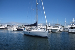 sailboat in marina