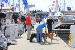 people on dock