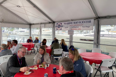 people gathering at 2022 PNW Jeanneau Rendezvous