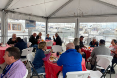 people gathering at 2022 PNW Jeanneau Rendezvous