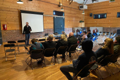 people gathering at 2022 PNW Jeanneau Rendezvous