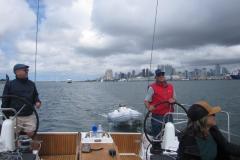 sailing san diego under cloudy skies