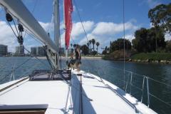 group on sailboat