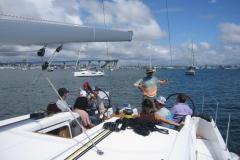 people on sailboat
