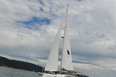 boat sailing at Jeanneau rendezvous event