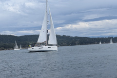 boat sailing at Jeanneau rendezvous event