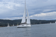 boat sailing at Jeanneau rendezvous event