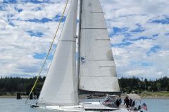 boat sailing at Jeanneau rendezvous event