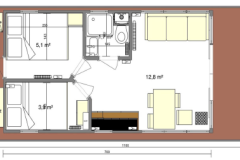 La Mare Apart L Houseboat layout