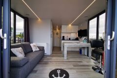 La Mare Apart L Long Houseboat interior