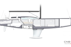 CNB 66 sailboat interior layout