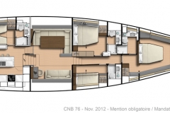 CNB 76 yacht interior layout