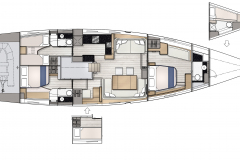 Jeanneau Yacht 65 layouts