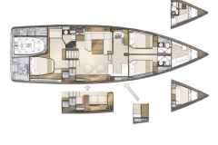 Jeanneau Yachts 60 Layouts