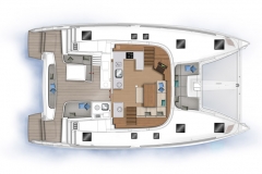 Lagoon 46 Catamaran interior layout