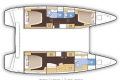 Lagoon 42 Catamaran interior layout
