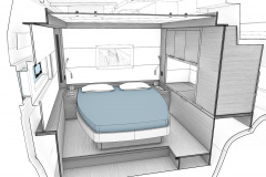 Lagoon 55 interior