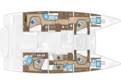 Lagoon 55 layout