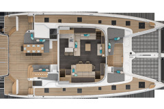 Lagoon 60 catamaran interior layout