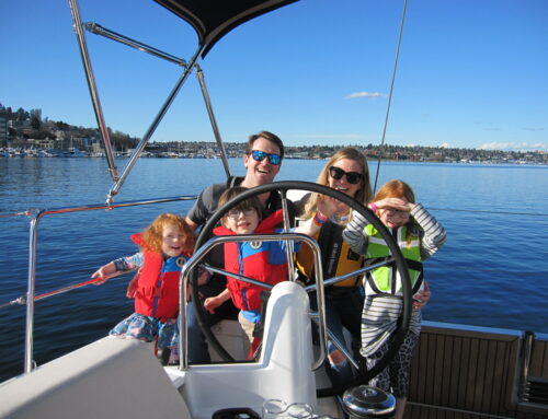 The Williams Family’s 1st sail aboard “High-Five”
