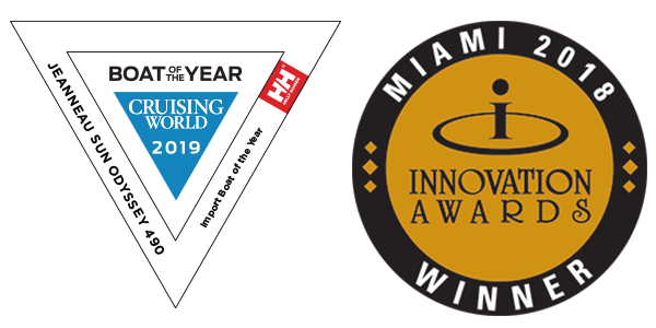 Boat of the Year and Innovation Award logos