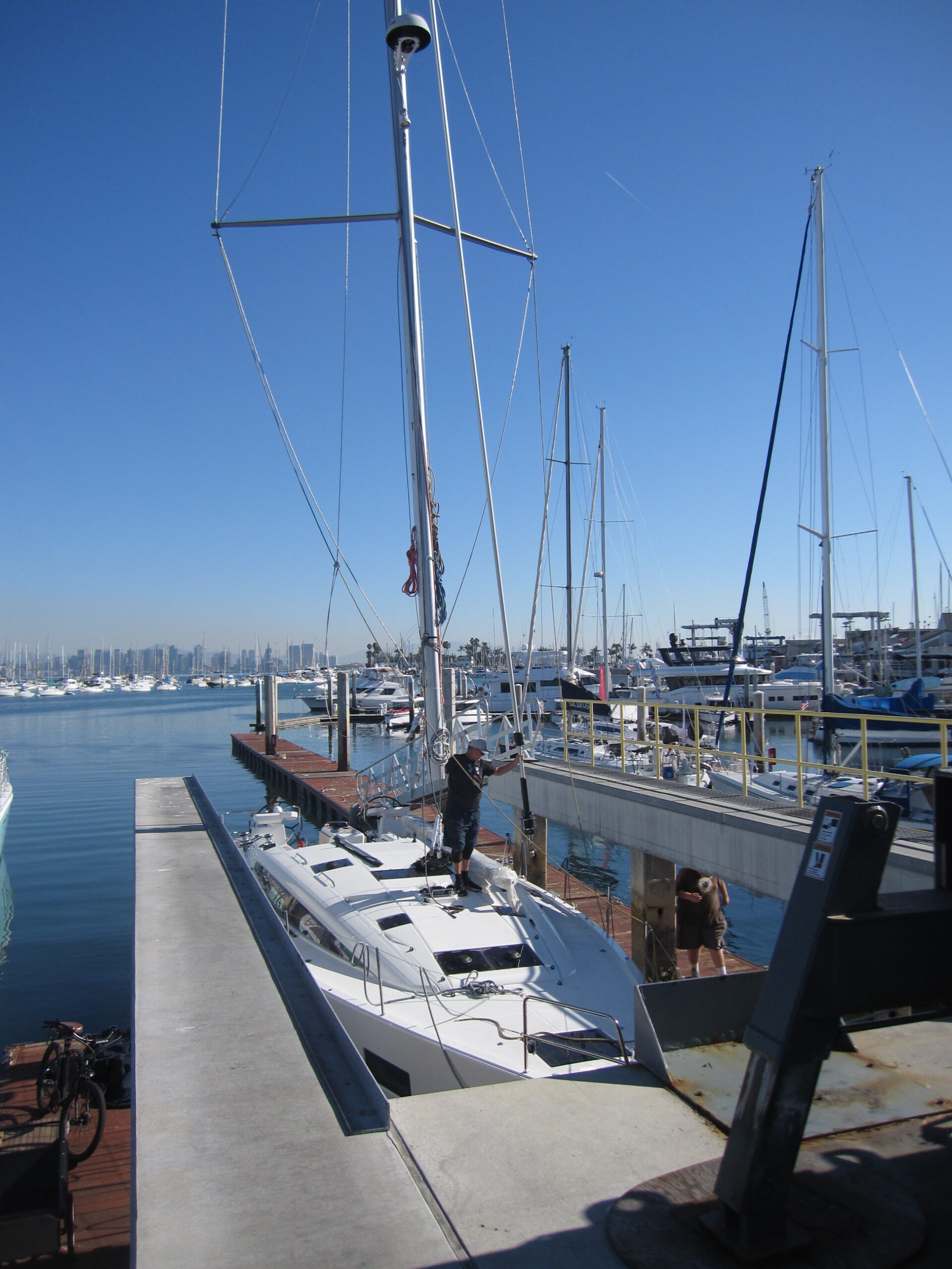 sailboat at dock